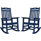 WINSOON All Weather Outdoor Rocking Chair, Set of 2