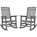 WINSOON All Weather Outdoor Rocking Chair, Set of 2