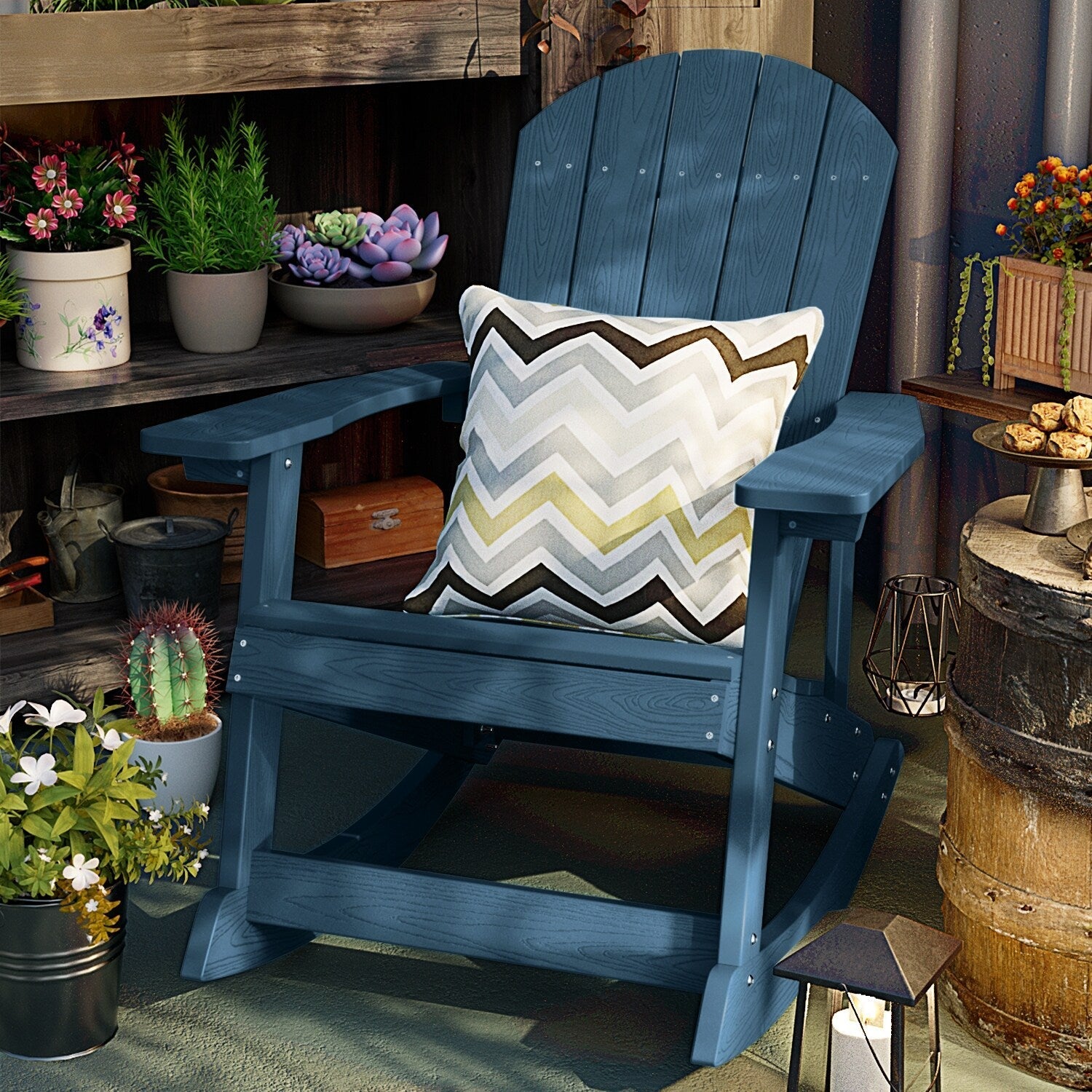 WINSOON All Weather Outdoor Rocking Chair, Set of 2