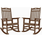 WINSOON All Weather Outdoor Rocking Chair, Set of 2
