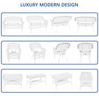 Wicker Patio 4-piece Conversation Set