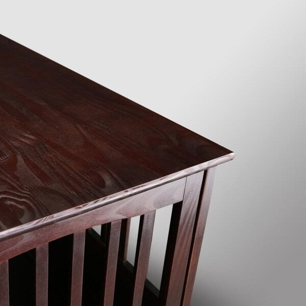 Wooden Pet Crate End Table with Lockable Door