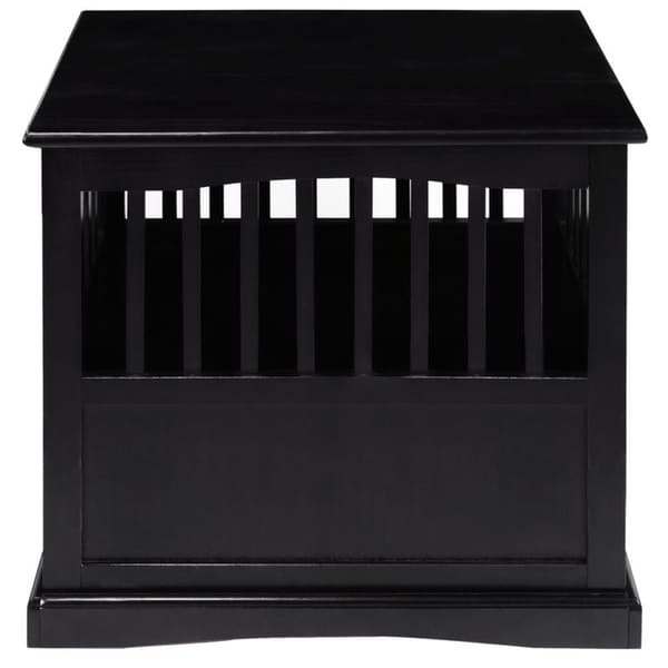 Wooden Pet Crate End Table with Lockable Door