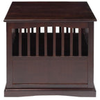 Wooden Pet Crate End Table with Lockable Door