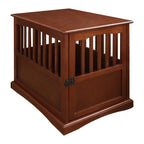 Wooden Pet Crate End Table with Lockable Door