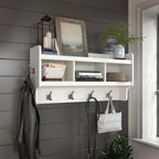 Woodland 40W Wall Mounted Coat Rack with Shelf by Bush Furniture