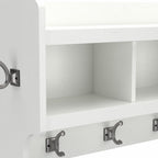 Woodland 40W Wall Mounted Coat Rack with Shelf by Bush Furniture