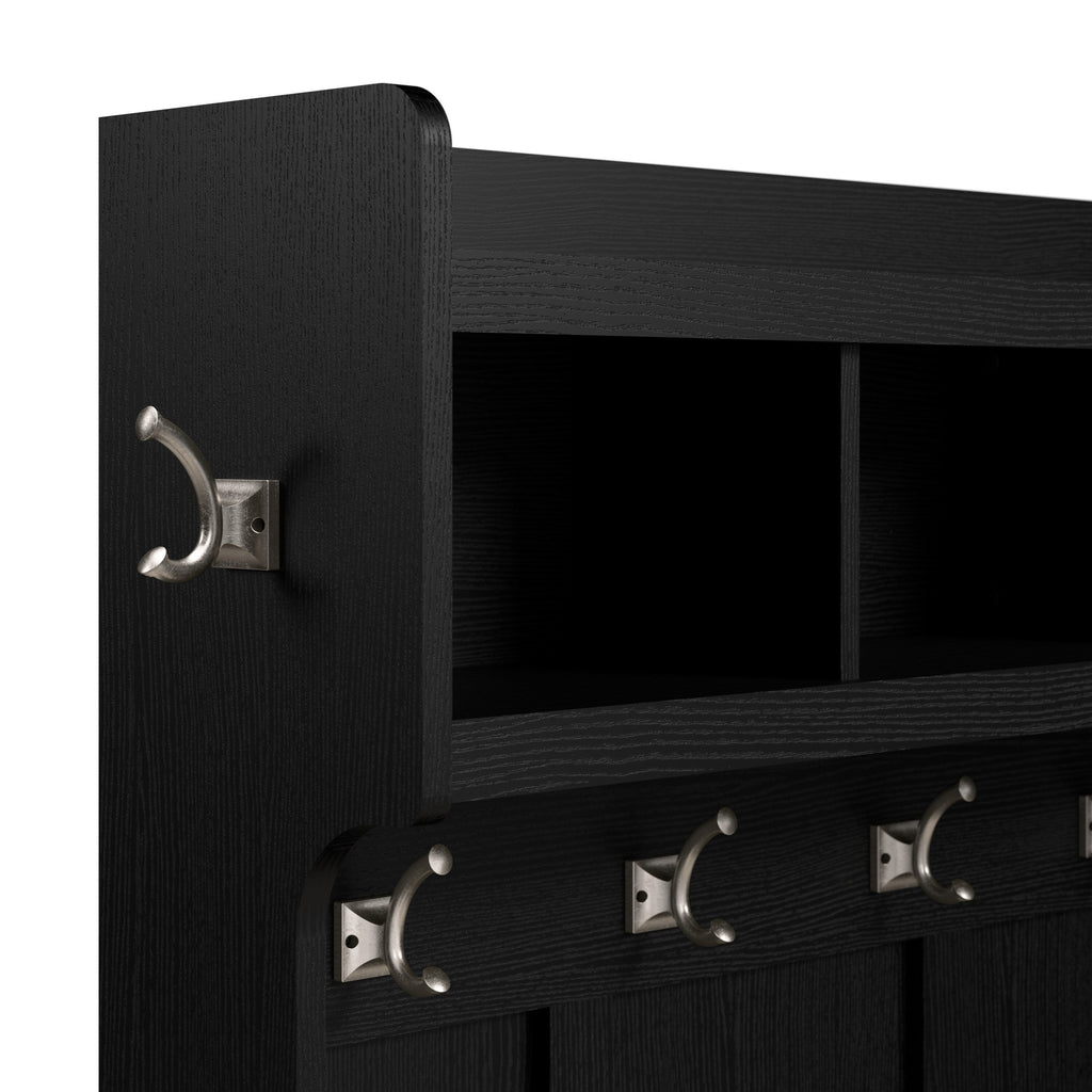 Woodland 40W Wall Mounted Coat Rack with Shelf by Bush Furniture