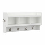 Woodland 40W Wall Mounted Coat Rack with Shelf by Bush Furniture