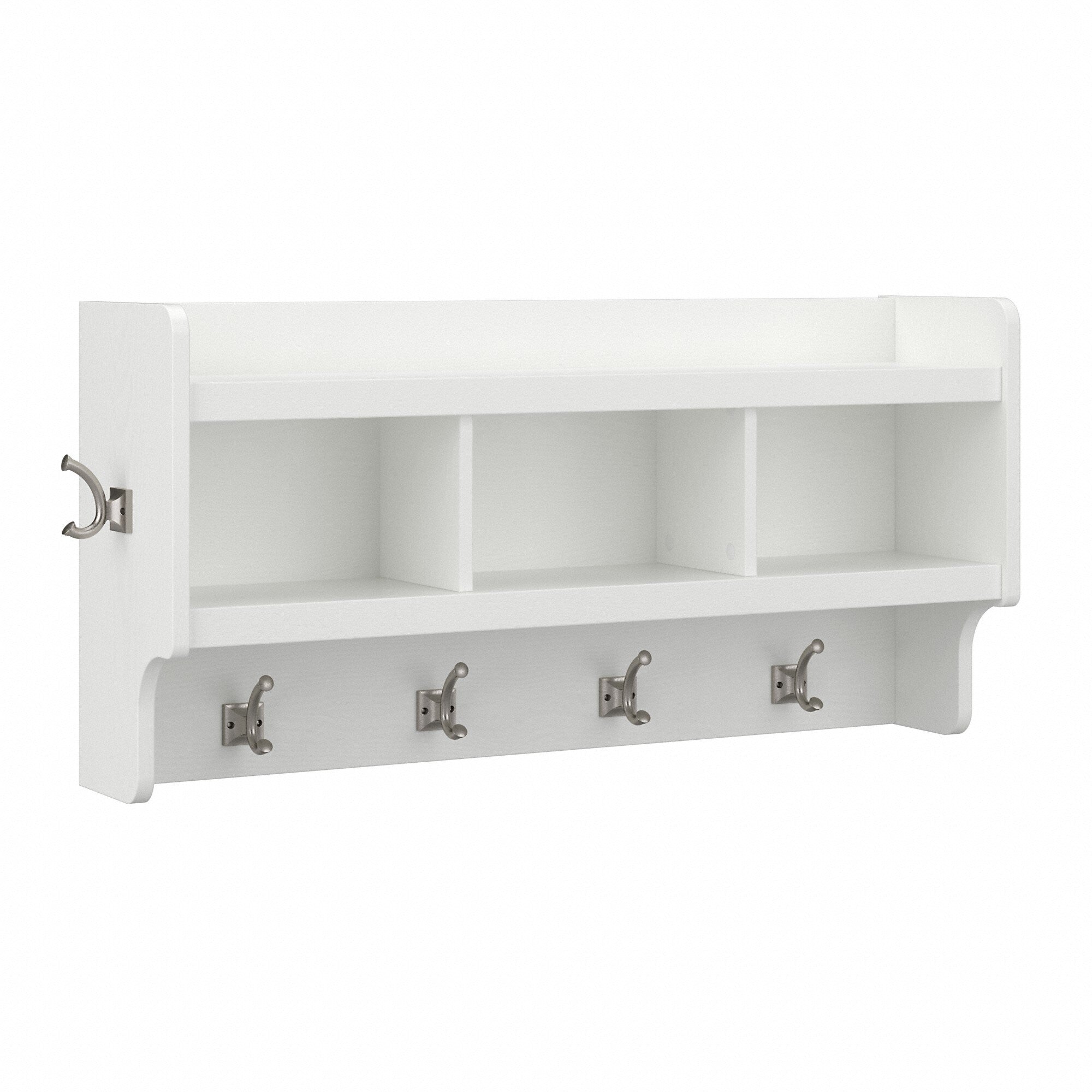 Woodland 40W Wall Mounted Coat Rack with Shelf by Bush Furniture