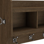 Woodland 40W Wall Mounted Coat Rack with Shelf by Bush Furniture