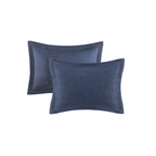 Woolrich Perry Blue Oversized and Overfilled Denim Comforter Set