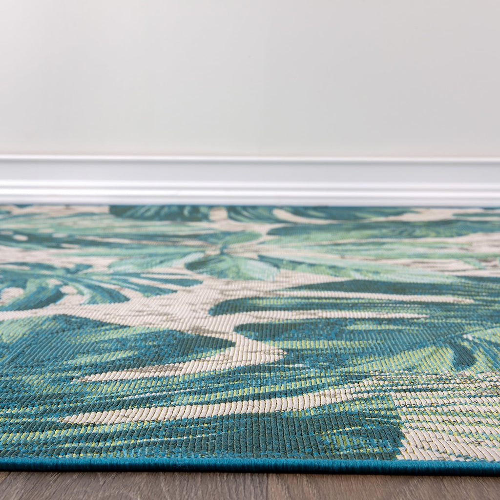 World Rug Gallery Contemporary Tropical Floral Indoor/Outdoor Area Rug