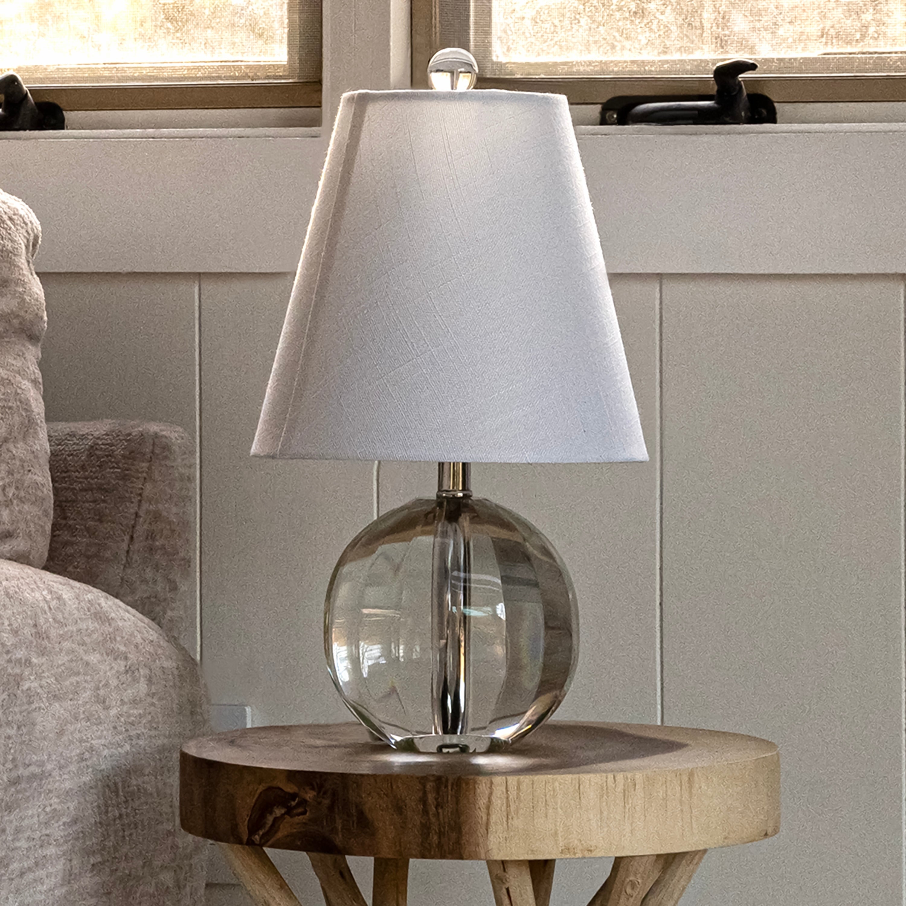 Goddard 16 Crystal Ball/Metal LED Table Lamp, By JONATHAN Y