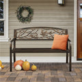 Yaheetech Patio Garden Bench Outdoors Metal Porch Chair - N/A