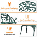 Yaheetech Outdoor Metal Bench Patio Park Garden Bench - N/A