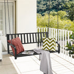 Yaheetech Hanging Porch Bench Outdoor Swing Bench Chairs with Chains