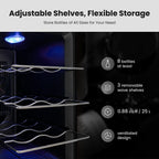 Yeego 8 Bottle Wine Refrigerator Mini Cooler