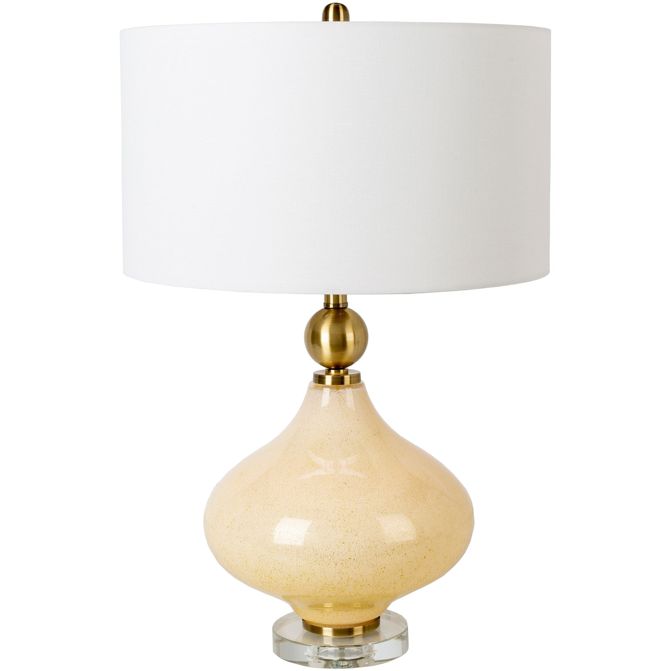 Zayaan Painted Glass Gourd Table Lamp