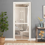 unipaws Extra Tall Cat Pet Gate 74 Inch High with Doors Locks